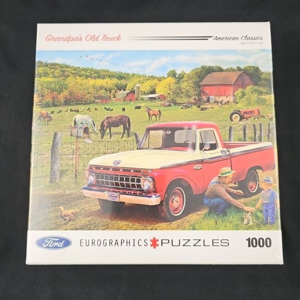 Jigsaw puzzle Vehicle Grandpas Old Ford Pickup Truck Farm Living 1000 piece NEW